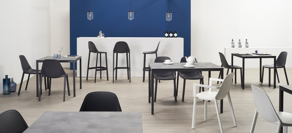 Стол ламинированный Scab Design Mirto, антрацит, цементный