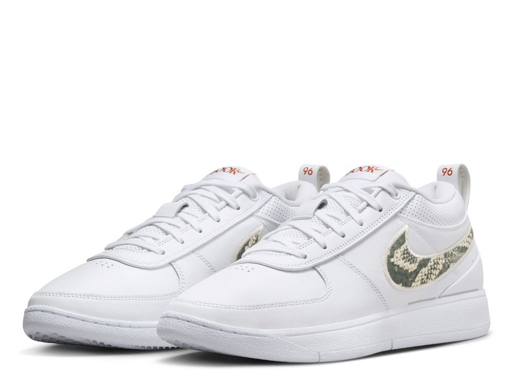 Баскетбольные кроссовки  Nike Book 1 "Rattlesnake" White/Light Orewood Brown-Burnt Sunrise-Black