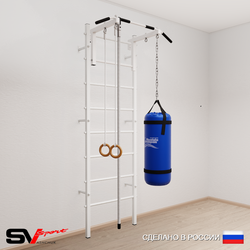 Шведская стенка Sv Sport 5133 (Турник стандарт/Канат/Кольца/Цепь/Мешок 30кг)
