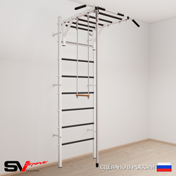 Шведская стенка Sv Sport усиленная 635 (Турник рукоход/Канат/Трапеция)