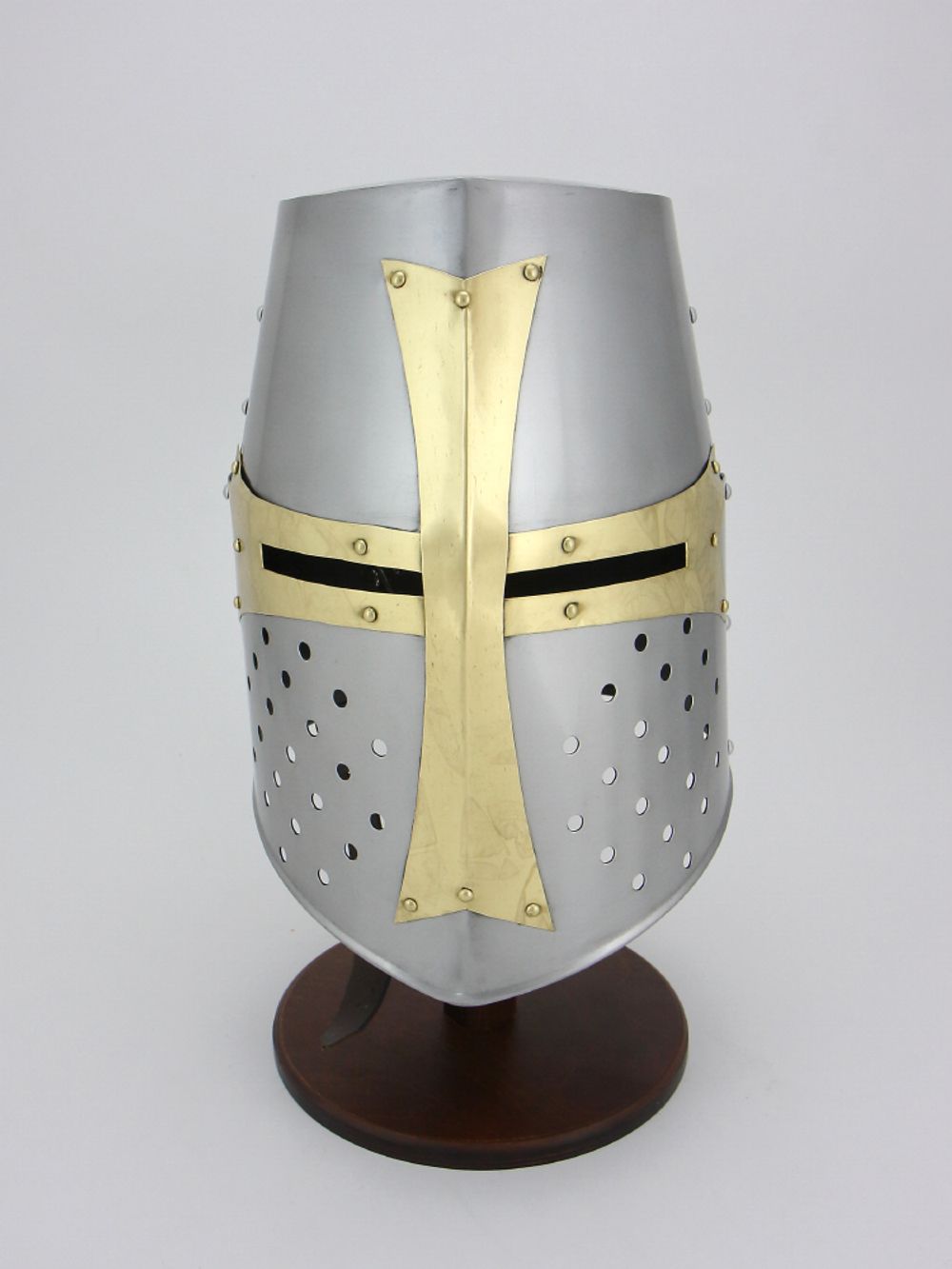 Nautical Шлем крестоносца ''Ведро'' с медной отделкой