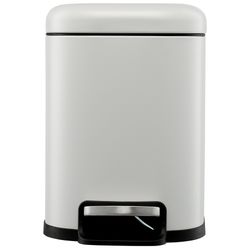 Ведро мусорное с педалью, светло-серое, 6 л