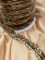 Тесьма Плетеная "Косичка" в коричневых оттенках (разноцветная)