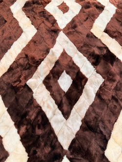 Покрывало меховое ковер из шкуры овчины