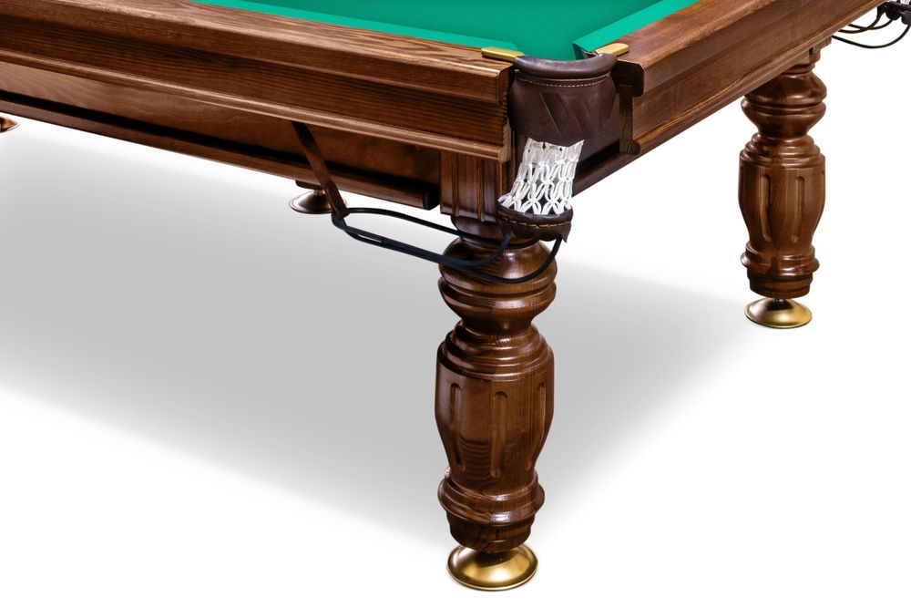 Бильярдный стол для русской пирамиды "Печора" (12 футов, сланец 25мм, борт ясень)