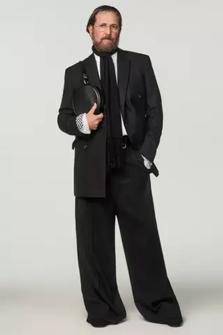 ZARA Х STEFANO PILATI ЛЕГКИЙ ШЕРСТЯНОЙ ШАРФ, ЧЕРНЫЙ