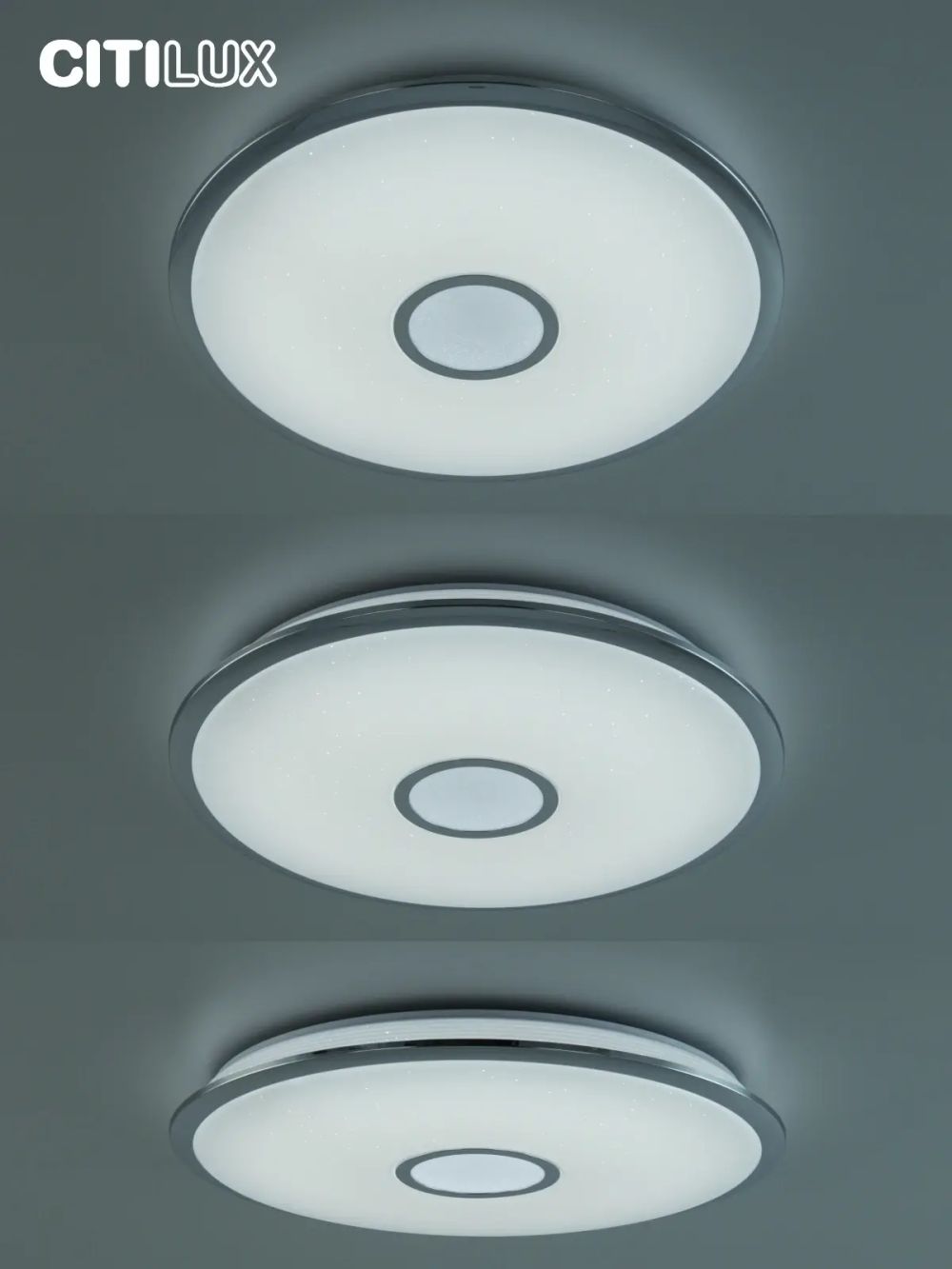 Citilux Старлайт Смарт CL703A80G Умная люстра Хром