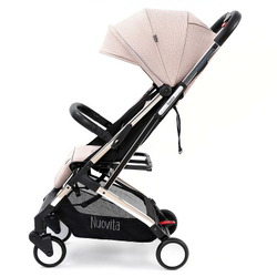 Детская прогулочная коляска Nuovita Anima Caff_, Argento / Кофейный, Серебряный