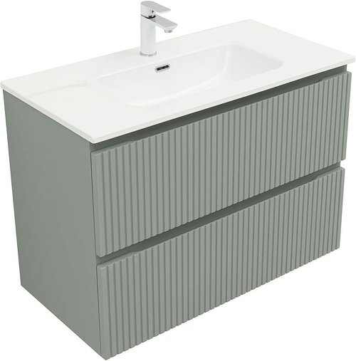 Тумба с раковиной Aquanet Джейн (Flat) 335435/284029 90 мисти грин