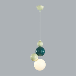 8008/1A MODERNI LN24 000 белый, голубой/белый металл/пластик Подвес G9 LED 5W 220V BALLONS