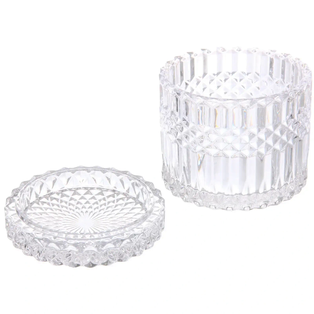 Сахарница стеклянная 500мл «Сладкая мечта» плоская крышка