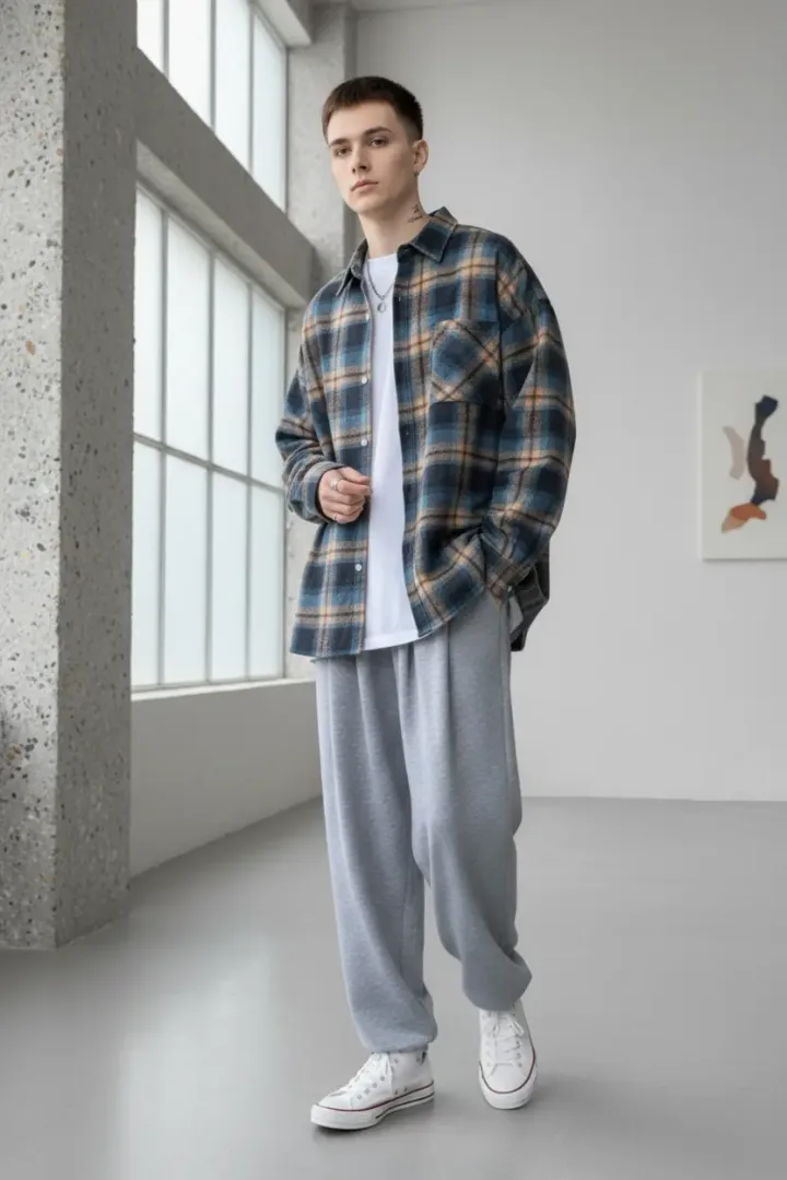 Рубашка в клетку «TURF»