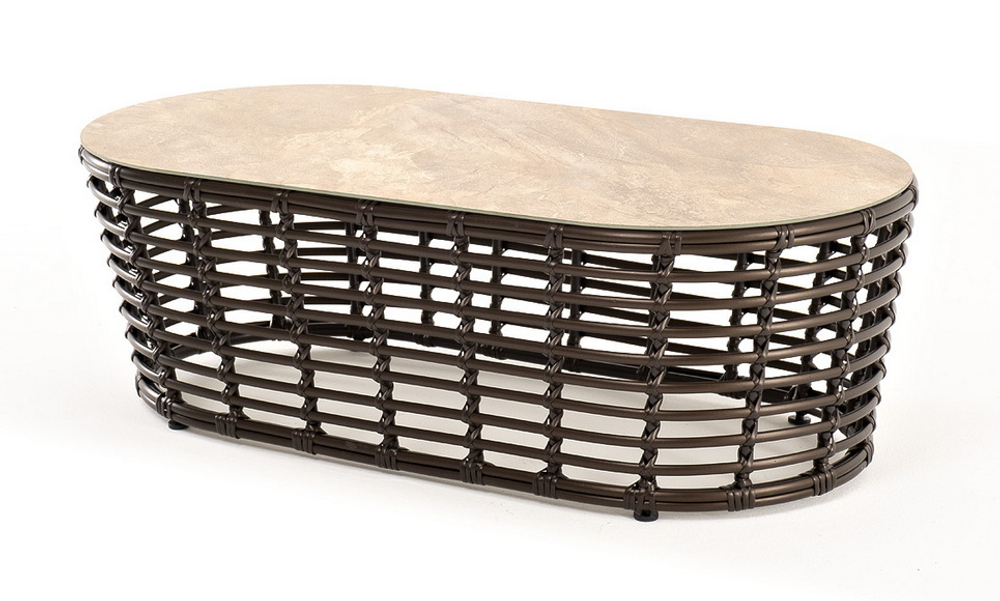 "Валенсия" журнальный столик из искусственного ротанга, цвет бронзовый