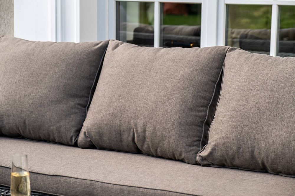 "Гранд Латте" лаунж-зона из искусственного ротанга, цвет графит