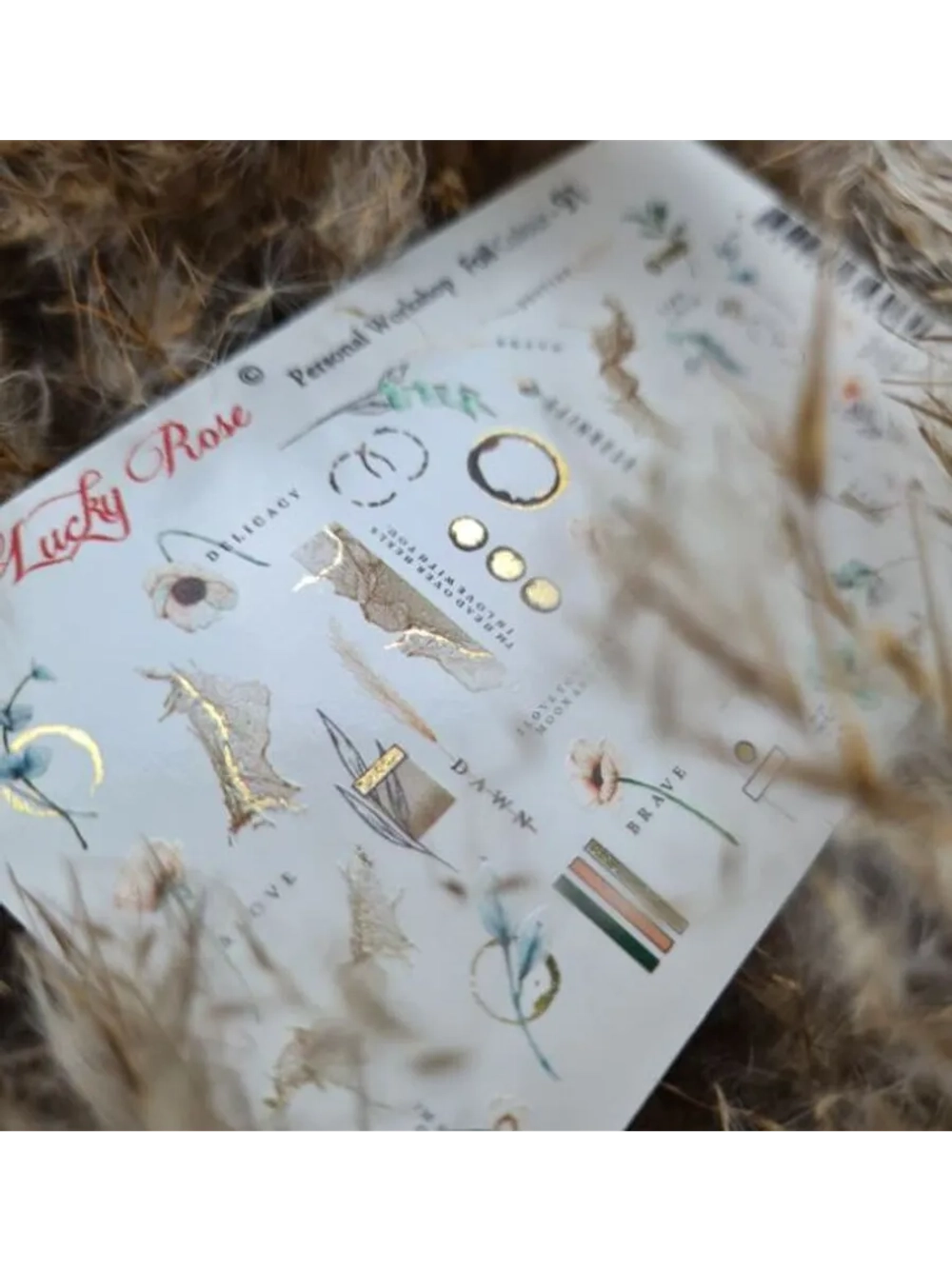 Lucky Rose Слайдеры наклейки для ногтей Foil 91