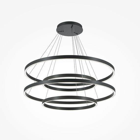 Подвесной светодиодный светильник Maytoni Rim MOD058PL-L174BK