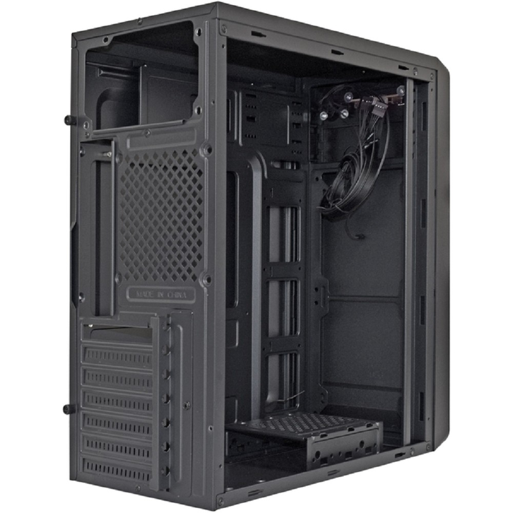 Корпус для компьютера Exegate EX283070RUS Корпус Miditower ExeGate XP-332 Black, ATX, &lt;без БП&gt;, 2*USB, Audio