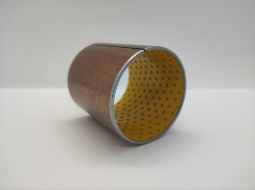 Металлополимерная разрезная свертная втулка SF-2Y BUSH 50*55*60 / Скользящий подшипник / Стальная втулка с POM покрытием и бронзовым напылением / для манипуляторов и спец. Техники