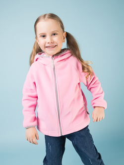 Толстовка флисовая "Котенок" розовый