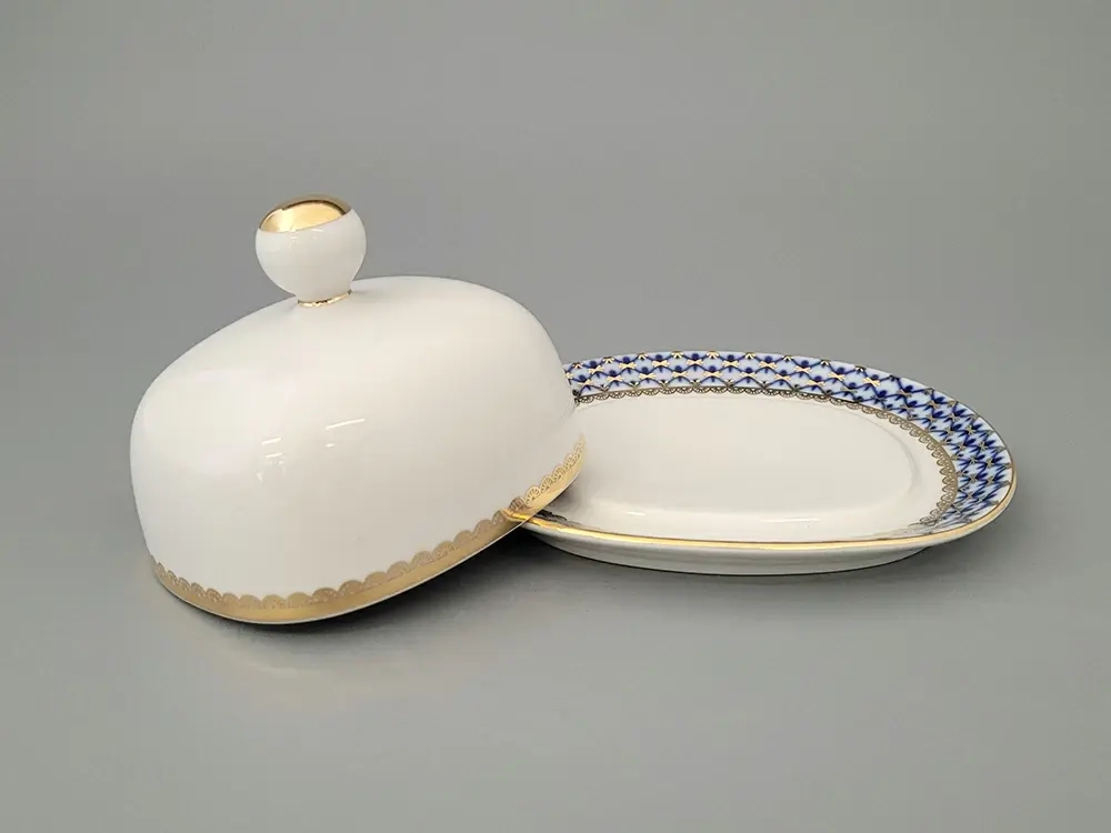 Масленка Прямоугольная Кобальтовая сетка арт. 80.09992.00.1