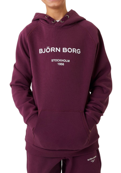 Кофта для мальчика теннисная Björn Borg Hoodie - grape wine