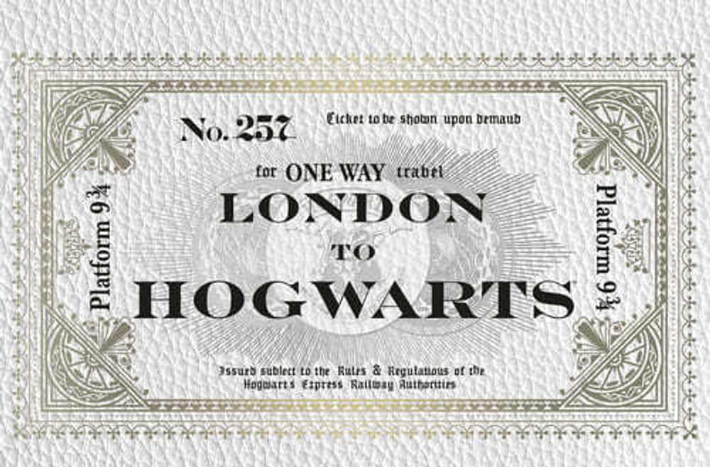 Блокнот. Гарри Поттер. Билет на Хогвартс-экспресс