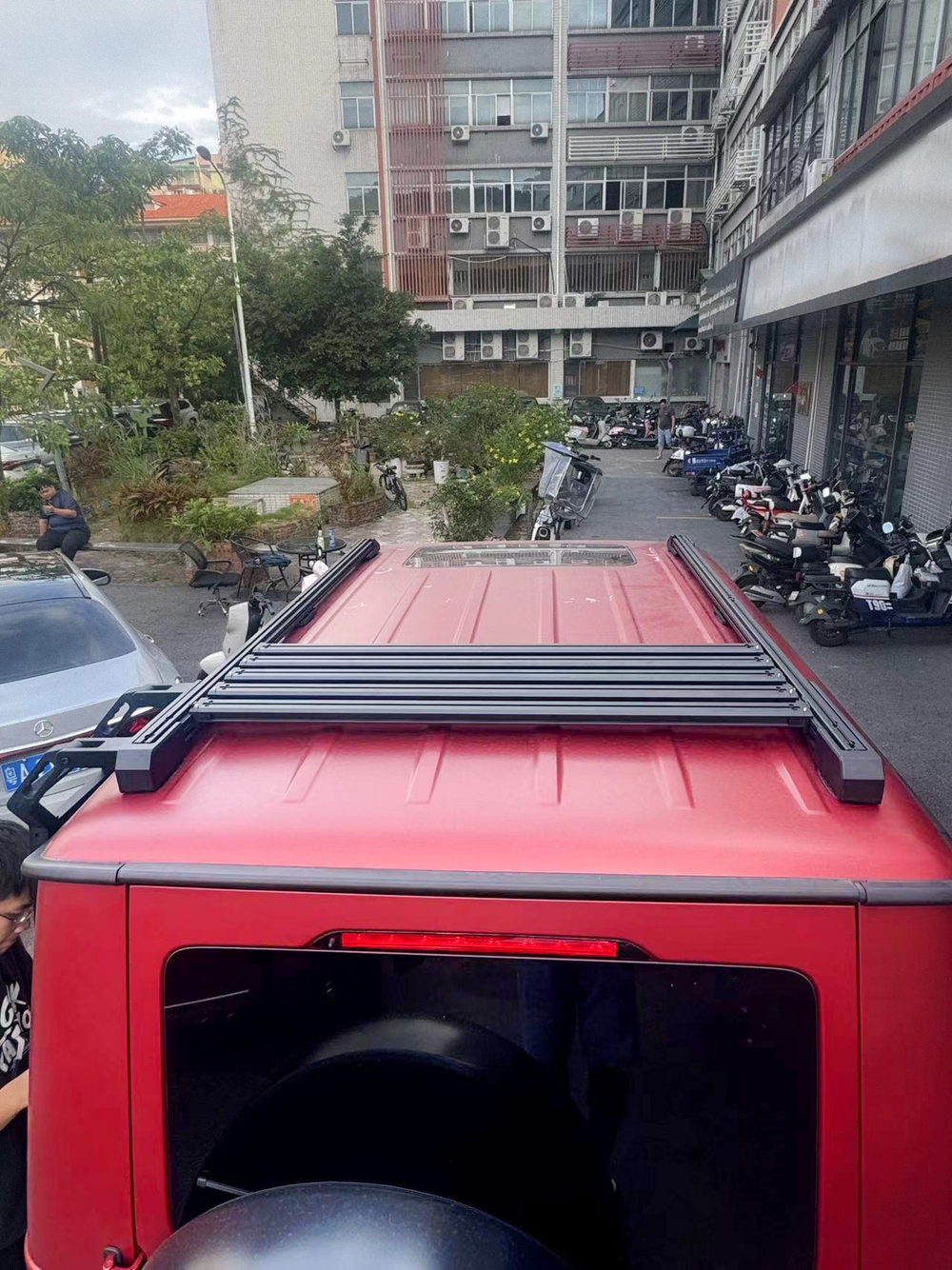 Подвижная платформа на крышу с лестницей для Mercedes-Benz G-Class W465 W464 W463 G63 G500 G550 Гелик Багажник на крышу