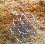 Серьги СЕМЯ ЖИЗНИ, серебро