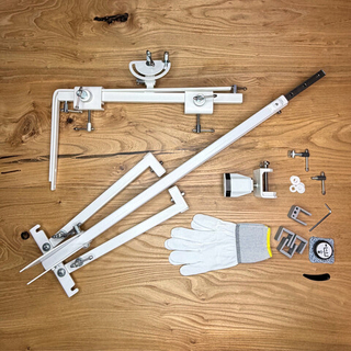 Напольный станок с двумя держателями