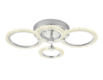 Потолочный светодиодный светильник с пультом FA412/4 CH хром 60W 620*440*120 (ПДУ РАДИО 2.4)