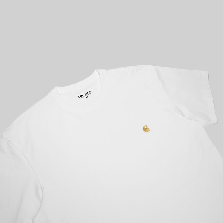 Футболка мужская Carhartt WIP Chase артикул:I026391_white - купить в магазине Дайс