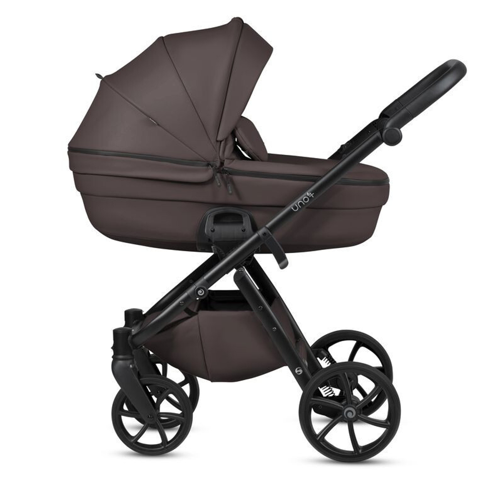 Коляска 2 в 1 Tutis Uno 6+ Leather collection NEW Cioccolata