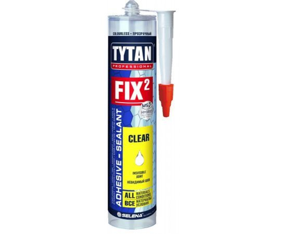 ТИТАН Клей-Герметик Fix2 Clear (290мл)