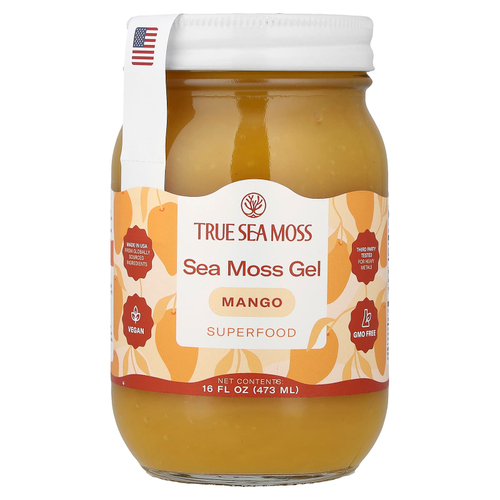 True Sea Moss, гель из морского мха с суперфудами, манго, 473 мл (16 жидк. унций)