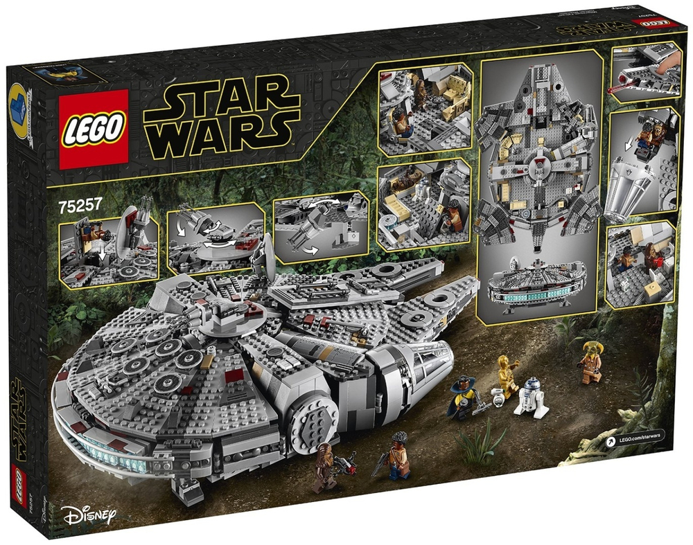 LEGO Star Wars Сокол Тысячелетия 75257, деталей 1353 шт