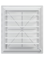 Решетка вентиляционная AIRVENT регулируемая жалюзи 349х399 пластик ERA