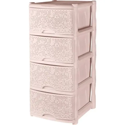 Комод Keeplex Fiori четырехсекционный 48х94,5см бежевый топаз