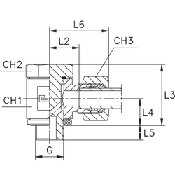 Соединение JE DL08 BSP 1/4" нерж.