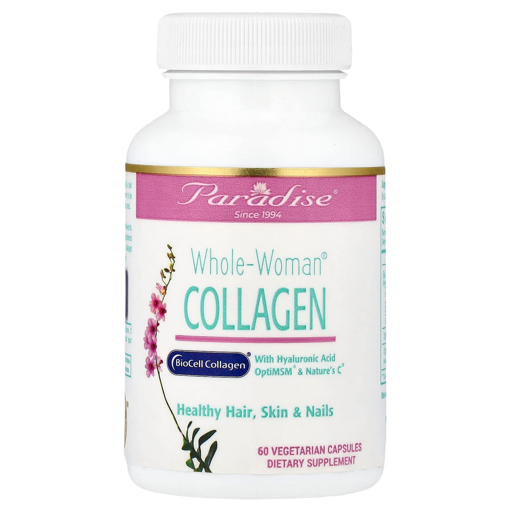 Paradise Herbs, Whole-Woman®, коллаген, 60 вегетарианских капсул