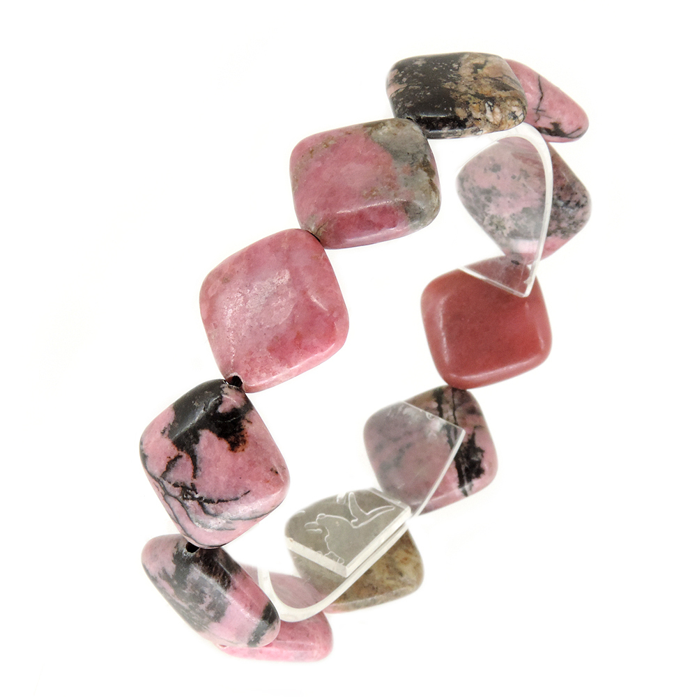 Браслет "Ромб" родонит