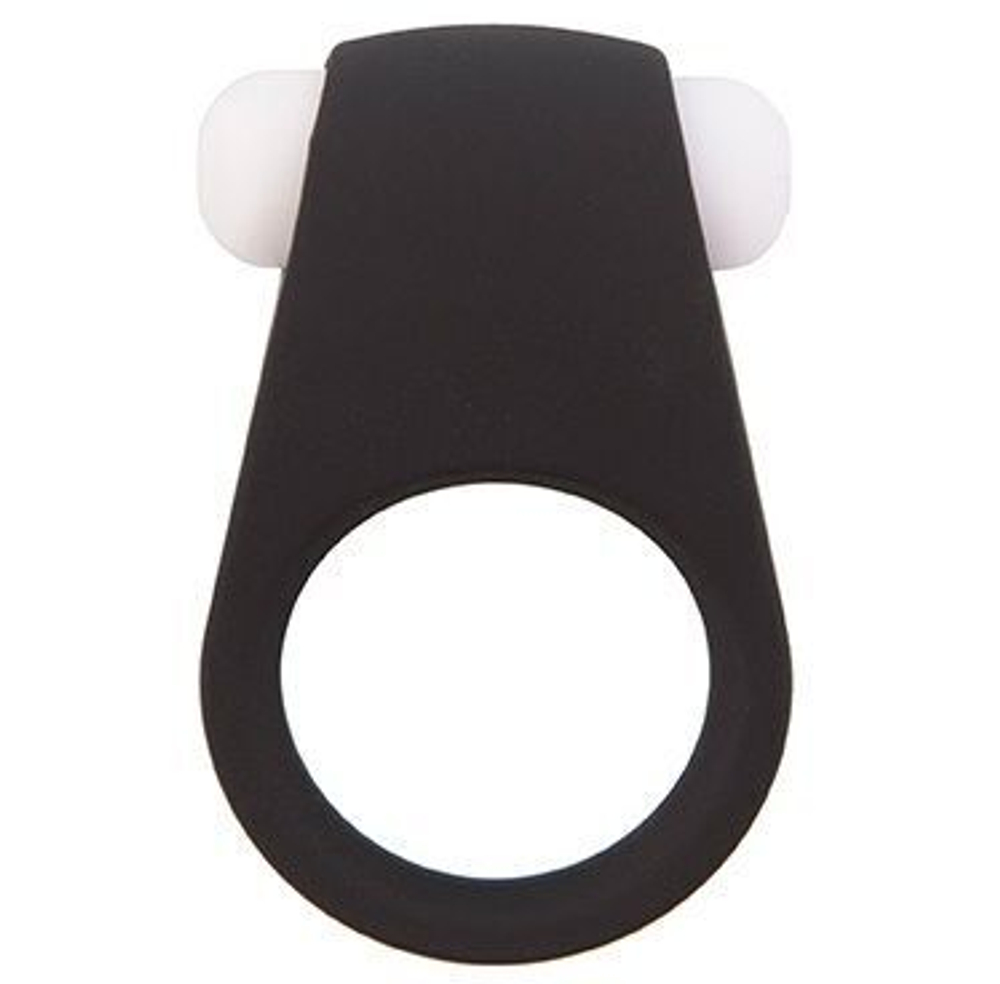 Чёрное эрекционное виброкольцо LIT-UP SILICONE STIMU RING 4 BLACK (Цвет: черный)