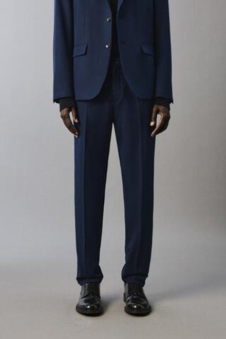 ZARA КОСТЮМНЫЕ БРЮКИ COMFORT, ЧЕРНИЛЬНО-СИНИЙ