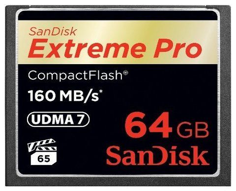 Карта памяти SanDisk Extreme Pro CompactFlash 160MB/s 64GB SDCFSPS-064G