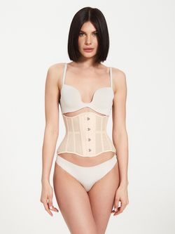 Нюдовый прозрачный корсет MINI