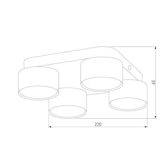 Потолочная люстра TK Lighting 6143 Space Black Gold