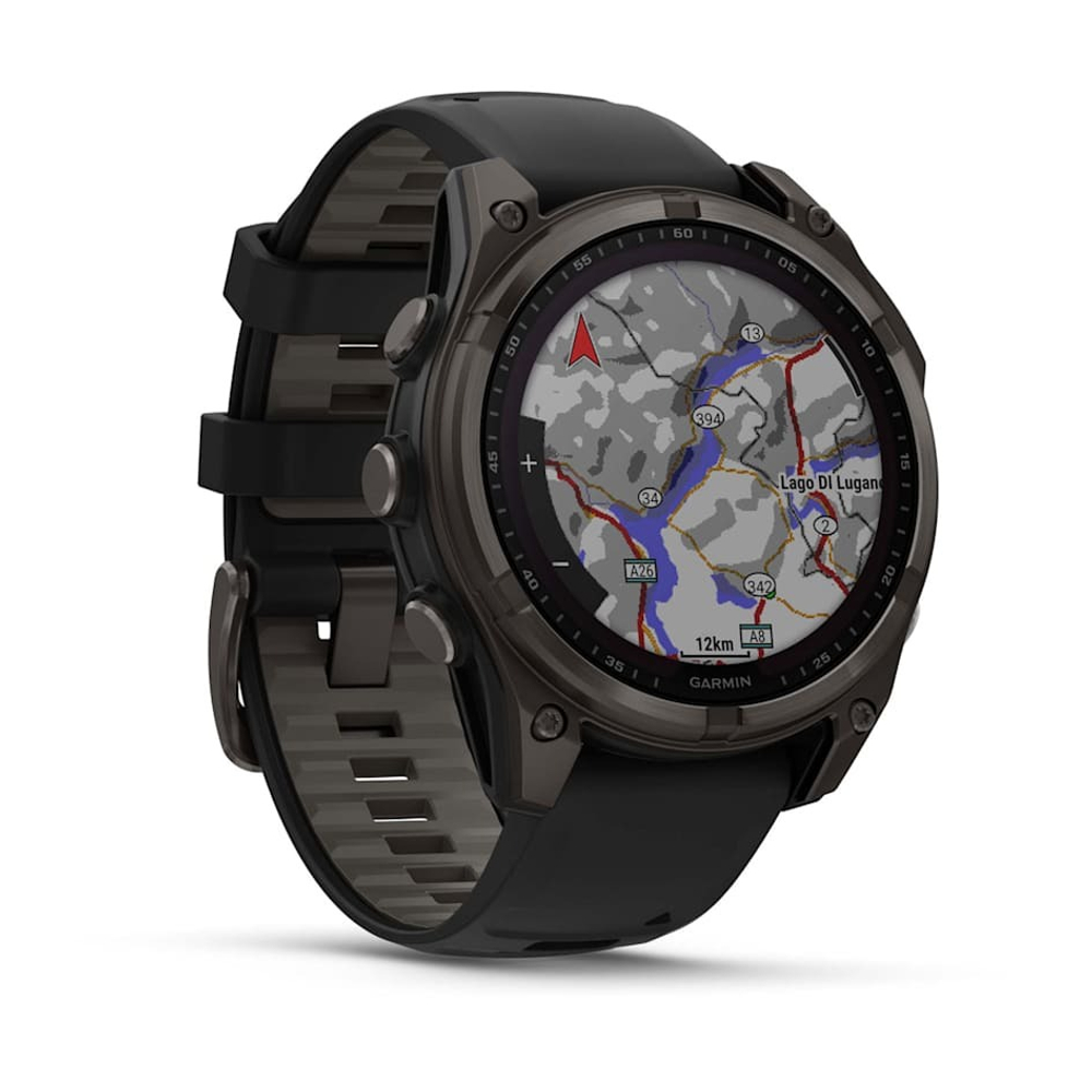 Умные часы Garmin Fenix 8 47мм Solar Sapphire Carbon Gray DLC Titanium