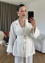 Костюм из тенсела с поясом