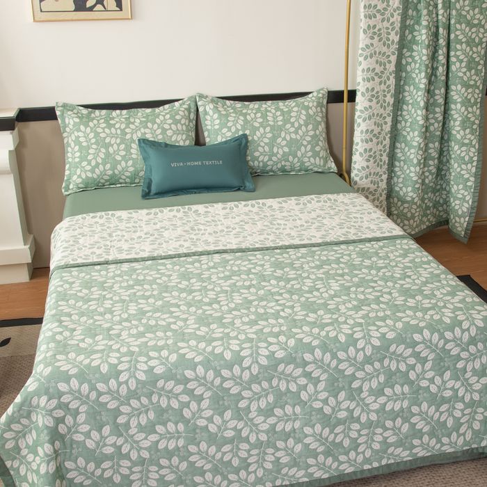 Комплект постельного белья с покрывалом Сатин Вуаль Авроры «Весенний сад»