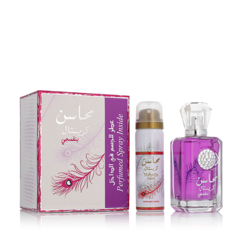 Lattafa Mahasin Crystal Violet EDP 100 ml + DEO VAPO 75 ml (woman)