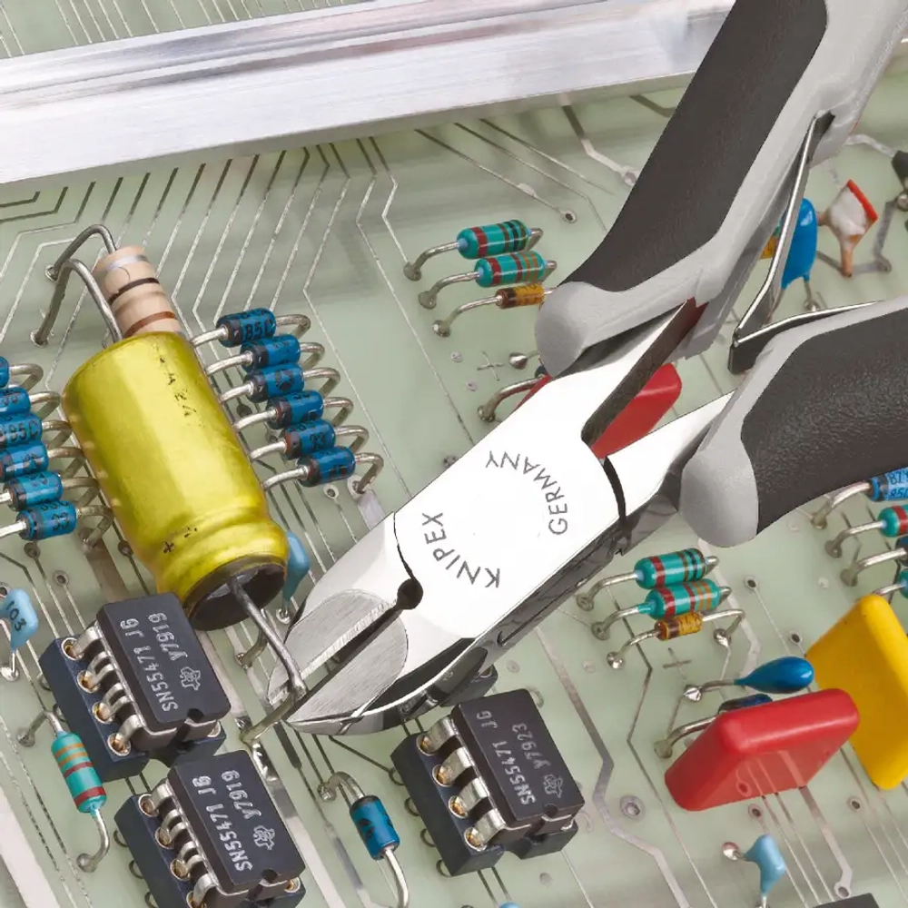 Кусачки боковые для электроники антистатические 120 мм Knipex 77 02 120 H ESD